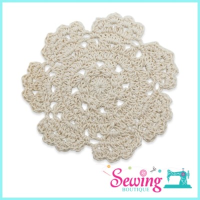 LACE - CROCHET-ROMANTIC PETAL-COTTON(CREAM)